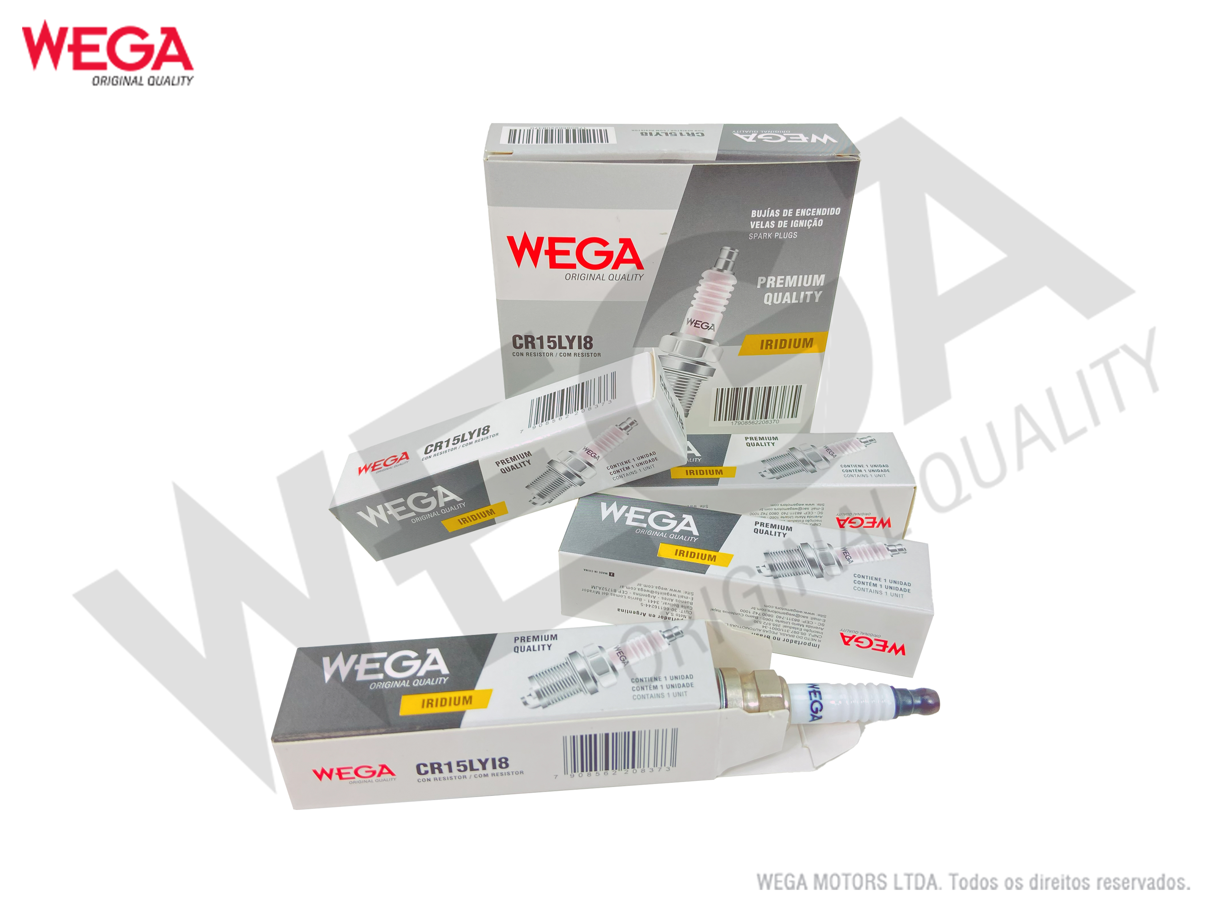 Vela Ignicao Iridium Wega CR15LYI8