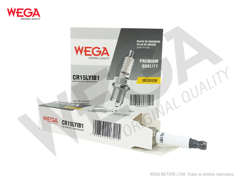 Vela Ignicao Iridium Wega CR15LYIB1